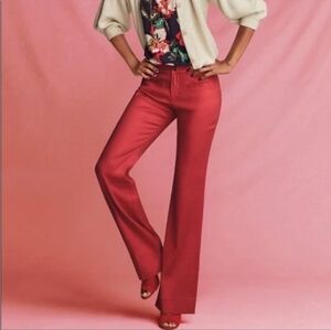 CAbi Valentine Linen Blend Pants NWOT